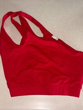 Red Fitted Crop Top